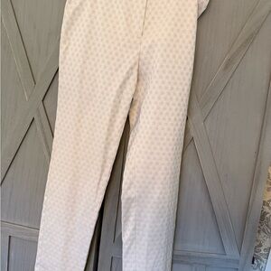 Peserico Cream Geometric Women's Pants